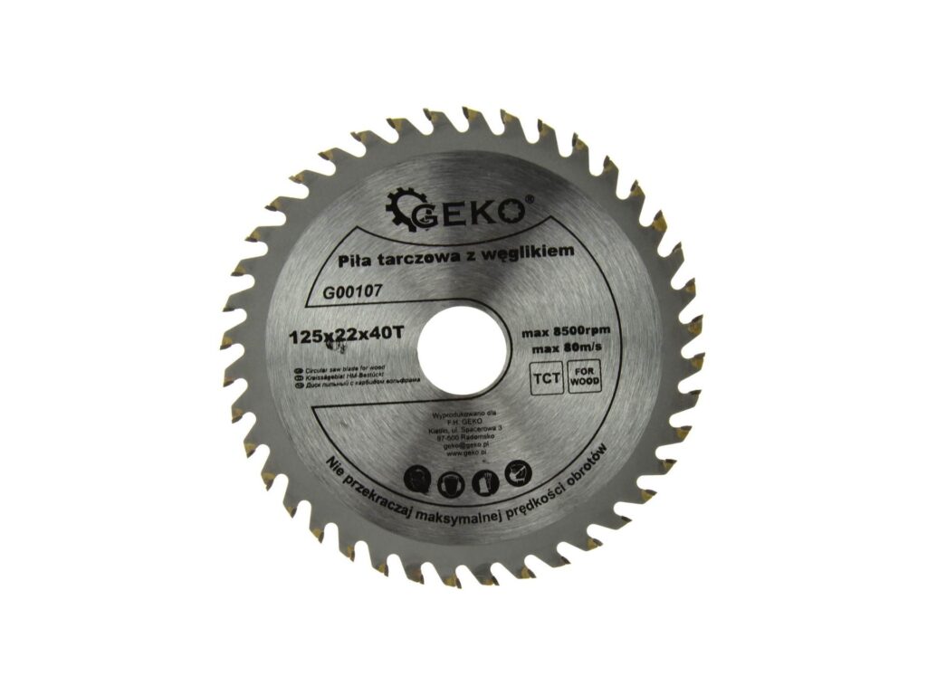 Tarcza do drewna Geko 125x22 Z40 G00107