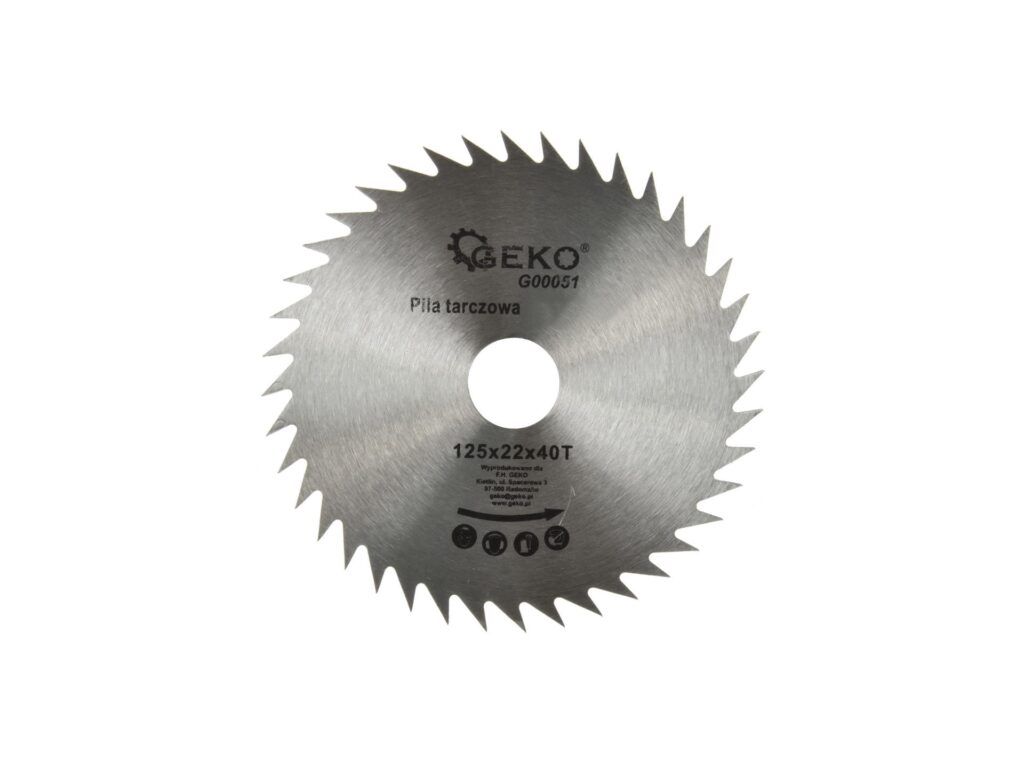 Tarcza do drewna Geko 125x22 Z40 G00051