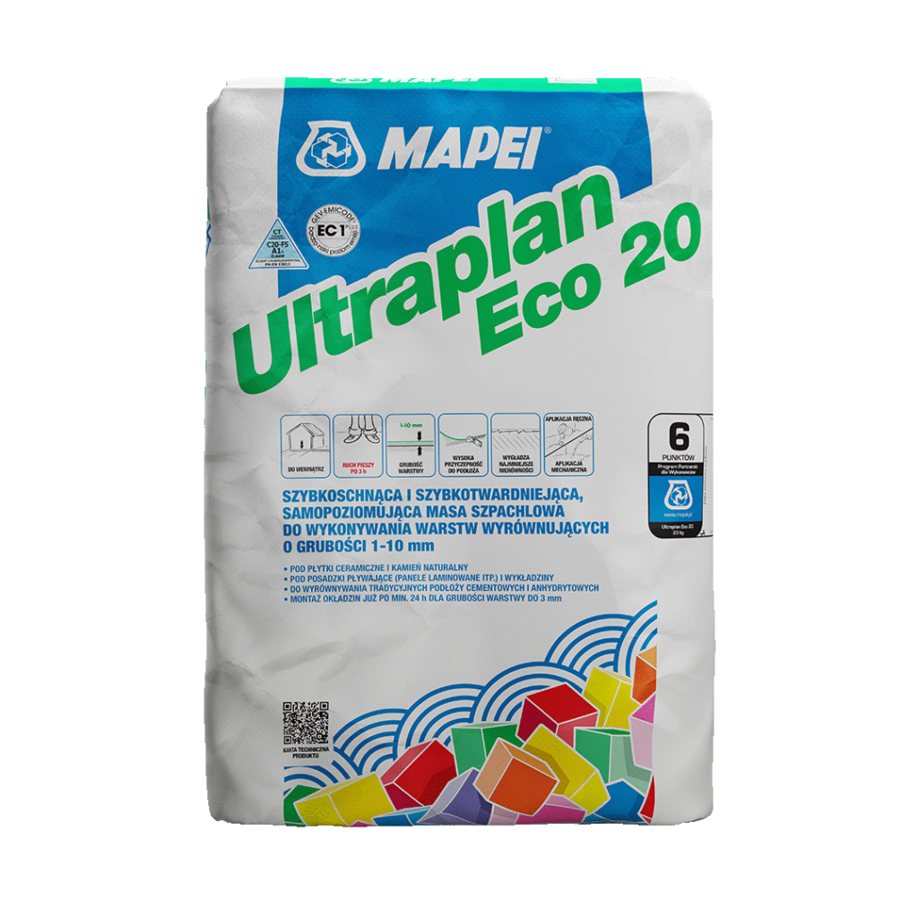 Masa Mapei Ultraplan ECO 20 23kg od 1mm do 10 mm