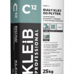 Elastyczny klej biały do płytek Kleib C12B 25kg