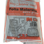 Folia malarska wiśniowa Blue Dolphin 4x5m extra gruba