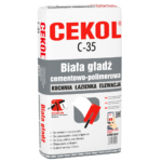 Gładź szpachlowa zewnętrzna Cekol C-35 20kg