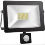 LED Naświetlacz z czujnikiem ruchu 30W zimny biały