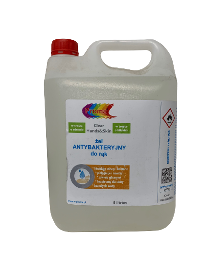 Żel antybakteryjny do rąk Proma Clear Hands & Skin 5 L