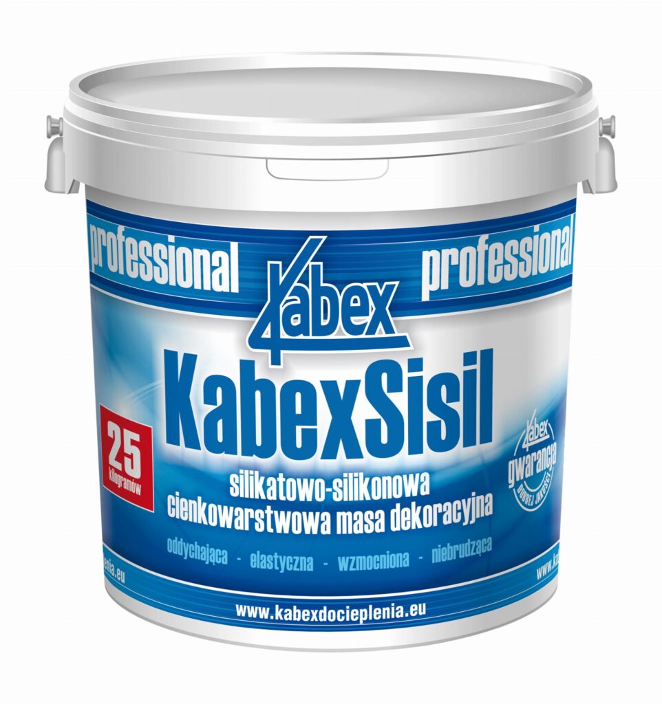 Cienkowarstwowa masa dekoracyjna silikatowo-silikonowa  KABEX Sisil  25kg