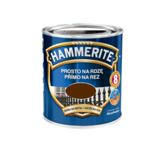 Farba do metalu Hammerite brąz połysk  0,7L