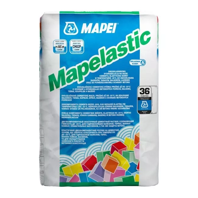 Zaprawa do hydroizolacji Mapei Mapelastic składnik A 24kg