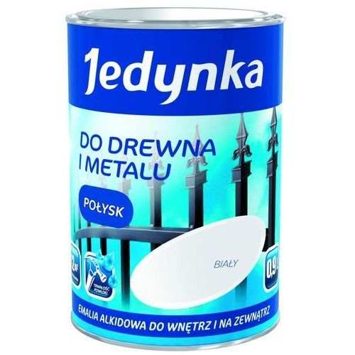 Emalia do drewna i metalu Jedynka Alkid biały 0.9L połysk