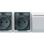 Gniazdo z/u  2x2P+Z 0327-21 Włącznik plus 2 gniazda