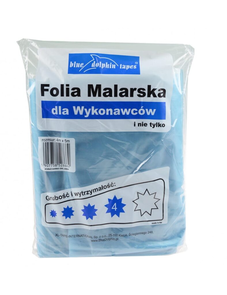 Folia malarska Blue dolphin gruba 4m*5m 28686 5*