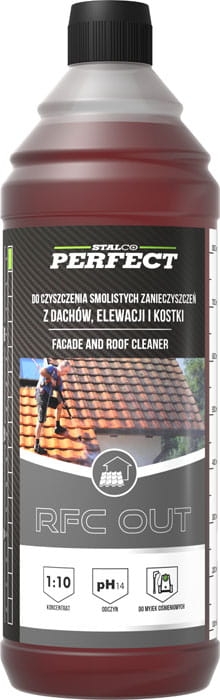Środek do czyszczenia smolistych zanieczyszczeń z dachów, elewacji Stalco RFC OUT S-64560