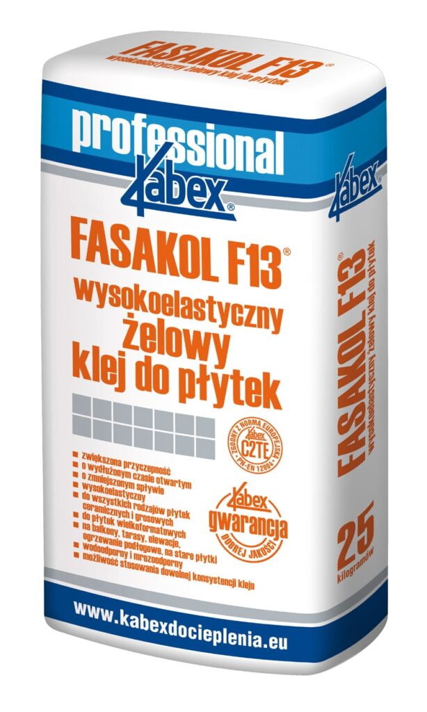 Kabex Fasakol F13 żelowy klej do płytek 25kg