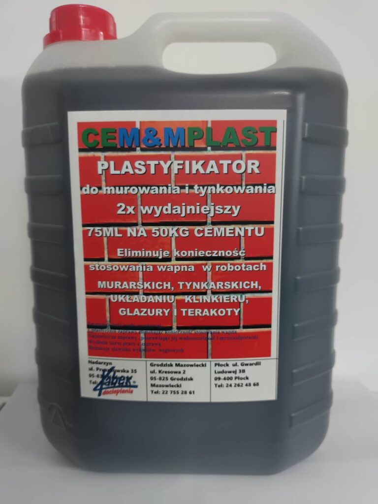 Plastyfikator, Wapno w płynie Cemaplast 5l