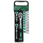 Zestaw Nasadki i grzechotka 12 el.1/2" Stalco S-54001