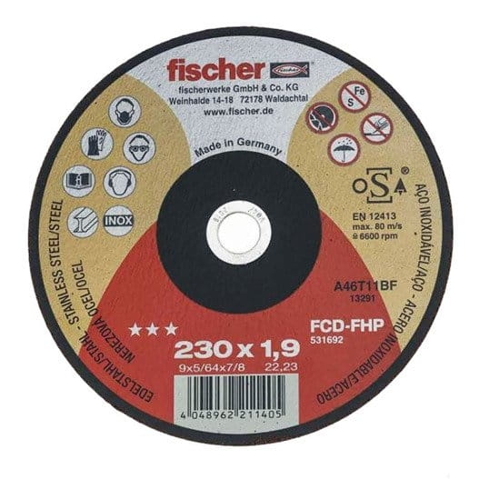 Fischer Tarcza do cięcia metalu 230x1,9x22 plus 531692