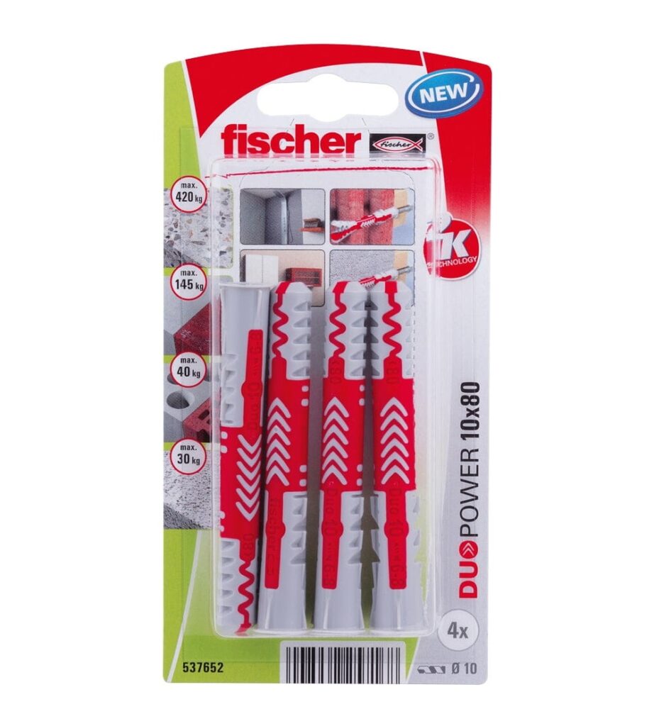 Kołek koszulka Fischer Duopower 10x80  537652 4 szt