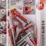 Kołek z wkrętem Fischer Duopower 6x30 S K NV 534997