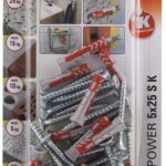 Kołek z wkrętem Fischer Duopower 5x25 S K NV 534996