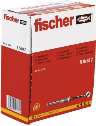Fischer kołek wbijany N 8x80 50 szt 50358