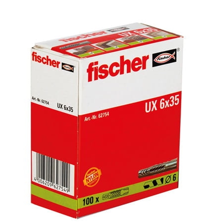 Fischer Kołek rozporowy UX 6x35 100szt 62754