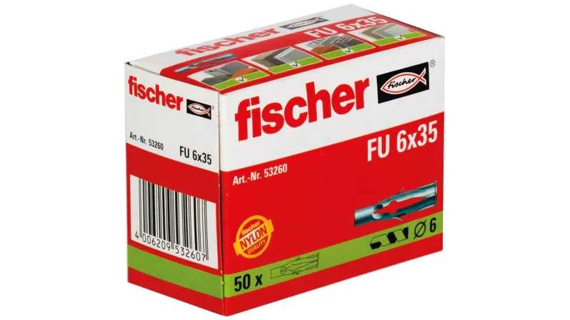 Fischer Kołek rozporowy FU 6x35 50szt 53260