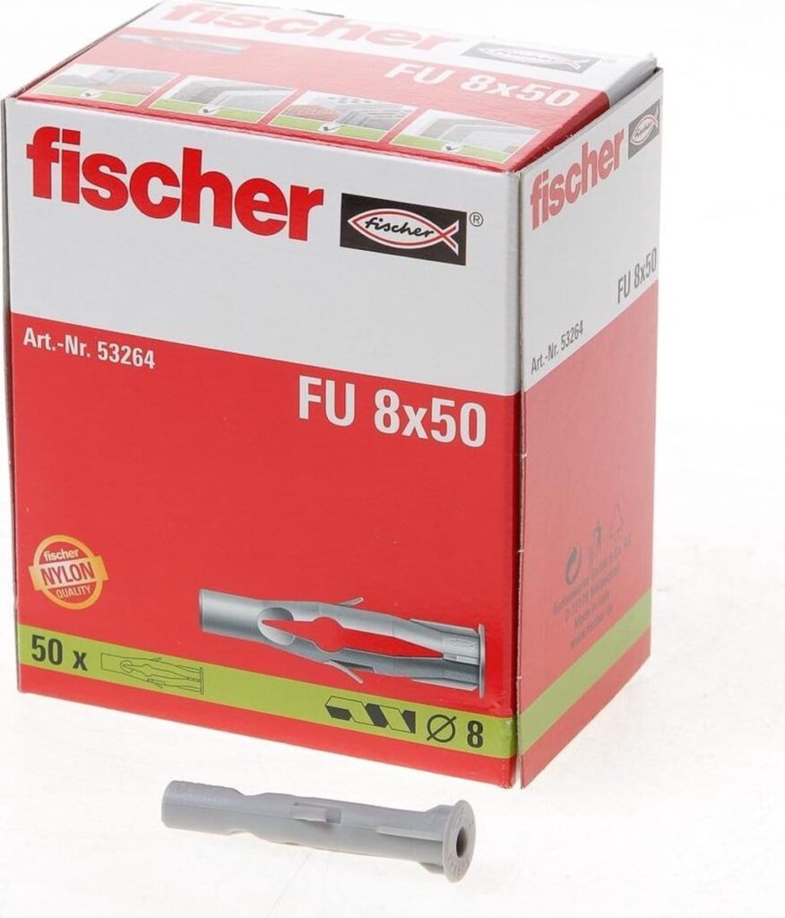 Fischer Kołek rozporowy FU 8x50 50szt 53264