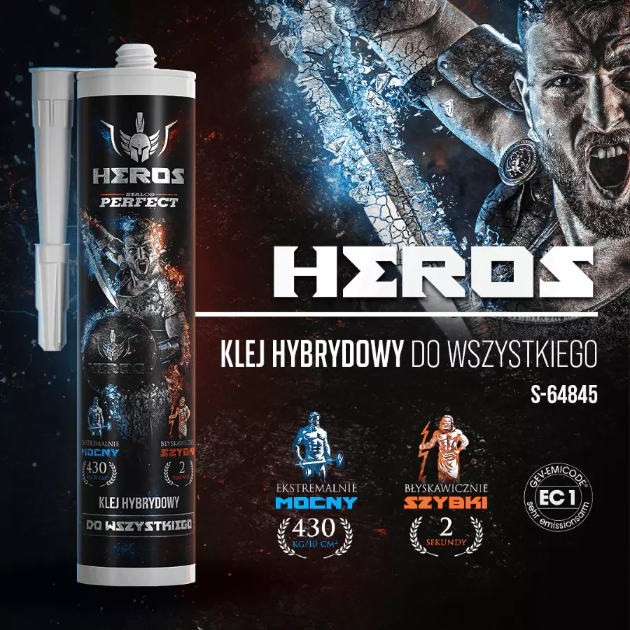 KLEJ HYBRYDOWY Heros 290ML do wszystkiego Stalco S-64845