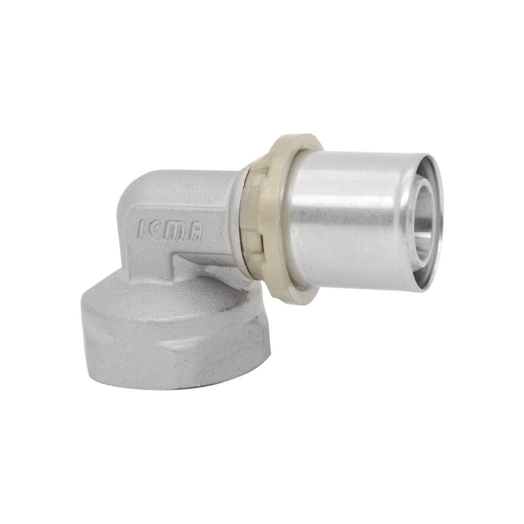 Duro System Kształtka zaprasowane kolano nakrętne 20x3/4" GW