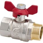 Zawór kulowy W/Z 1/2" z motylkiem Calido-S30