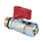 Zawór kulowy mini pex 1/2"x16x2 czerwony Calido