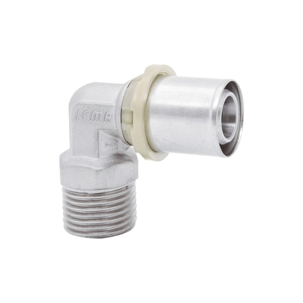 Kształtka zaprasowana kolano wkrętne 16x1/2"GZ Duro System