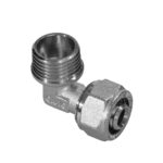 Złączka skręcana kolano wkrętne 16x1/2"GZ Duro System