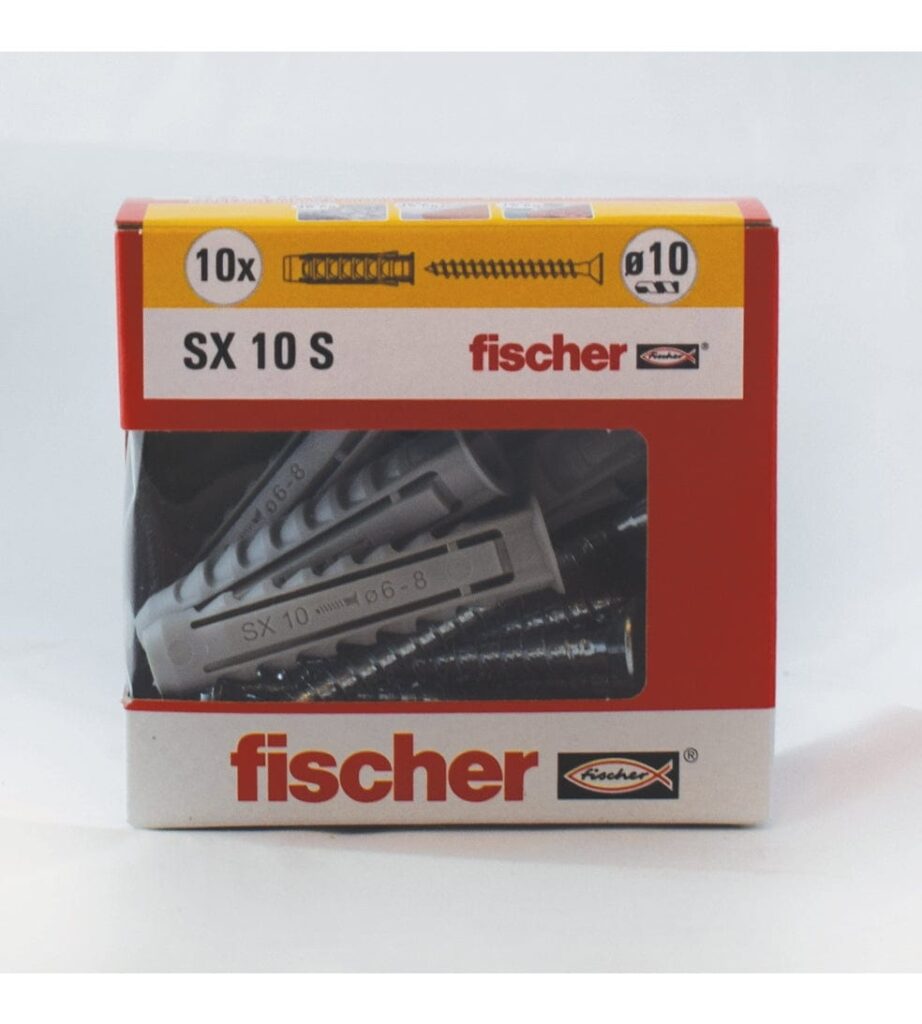 Kołki rozporowe Fischer SX 10 S Y dybel z wkrętem 71247