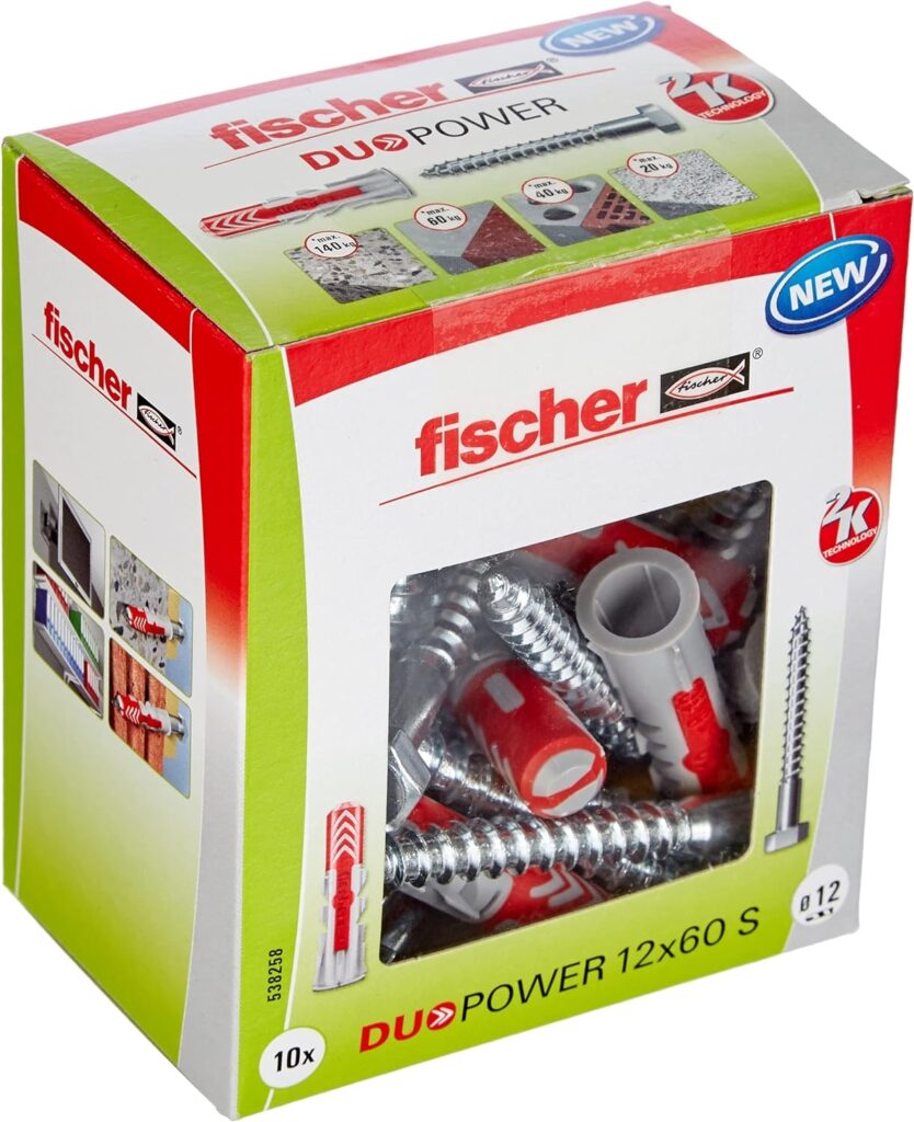 Kołek rozporowy Fischer Duopower 12x60 S 10 szt 538258