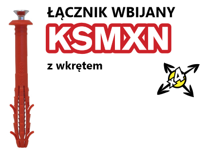 ASF Kołek wbijany KSMXN  6x40/K/F 10 szt/opk