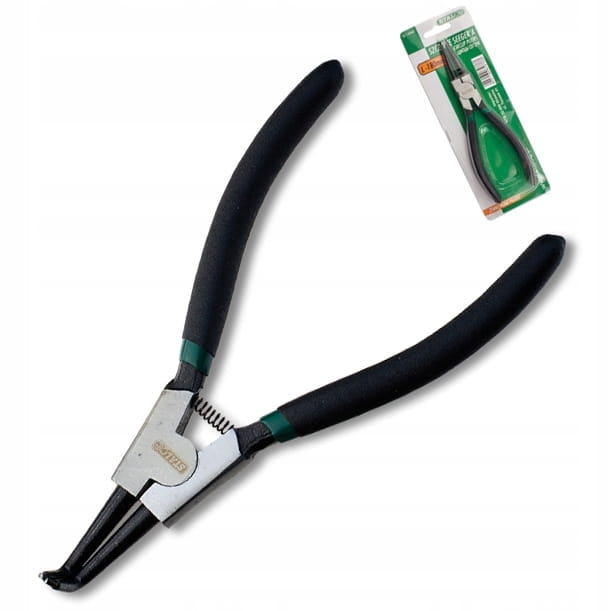 Szczypce seeger'a zewnętrzne wygięte 180mm Stalco S-14441