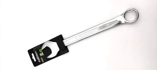 Klucz płasko-oczkowy, polerowany 30mm Stalco S-76730