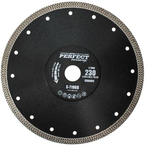 Tarcza diamentowa do ceramiki 230x2,0 PowerMax Stalco S-71968
