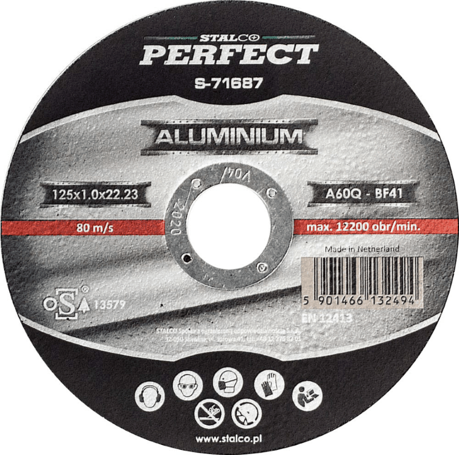 Tarcza do cięcia aluminium 125x1,0 Stalco S-71687