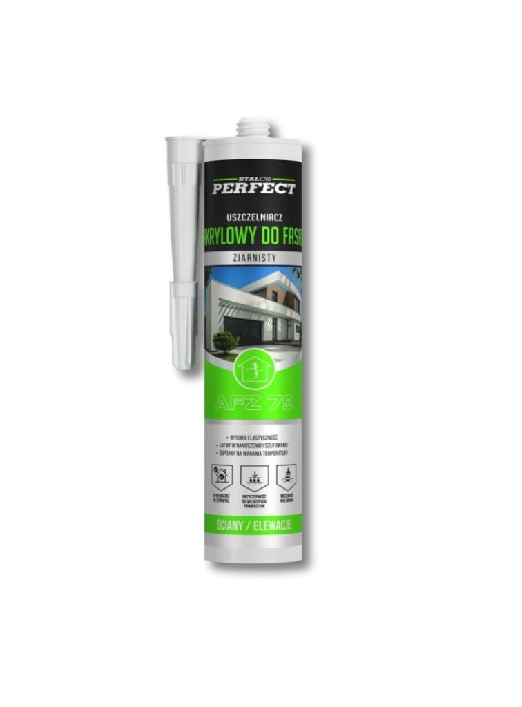 Uszczelniacz akrylowy do fasad ziarnisty 280 ml Stalco S-64779