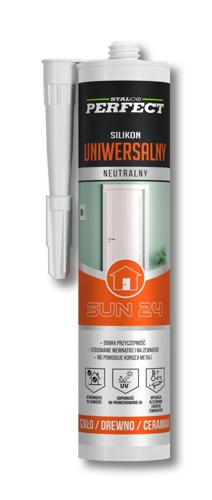 Silikon uniwersalny neutralny bezbarwny 280 ml Stalco S-64824