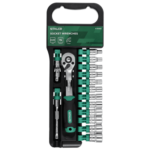 Zestaw Nasadki i grzechotka 15 el.1/4" Stalco S-54003