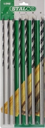 WIERTŁA DO DREWNA 4,0 - 10 x 300mm 7elem. Stalco S-27412