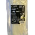 Opaski nylonowe białe 3,6x200 Stalco OPPB36200