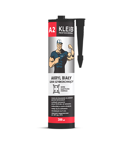 Kleib A2 akryl biały lekki szybkoschnący 300ml