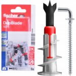 Kołek do płyt G-K z hakiem prostym Fischer Duoblade WH 545685