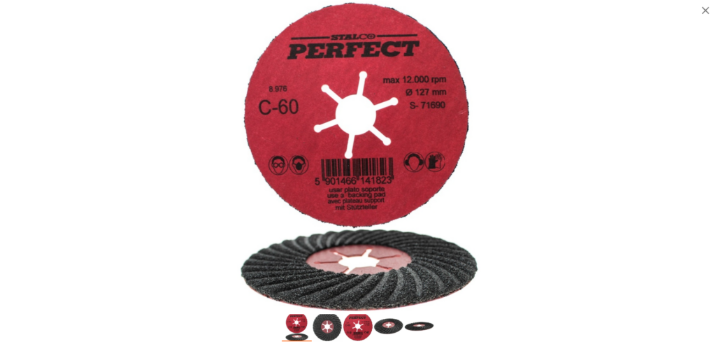 Tarcza szlifierska ceramiczna 127 mm G60 Stalco S-71690