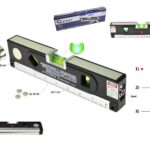 Poziomica laserowa podświetlana z miarą 1,5m G03311