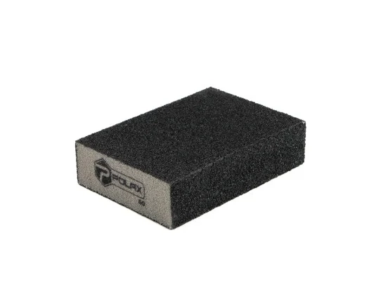 Gąbka kostka ścierna szlifierska P60 100x70x25mm POLAX 54-188