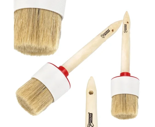 Pędzel okrągły drewniana rączka 18/60mm Polax 08-009
